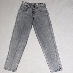 Vintage Brittani’s Gray High-Waisted Jeans tapered 100% cotton baggy